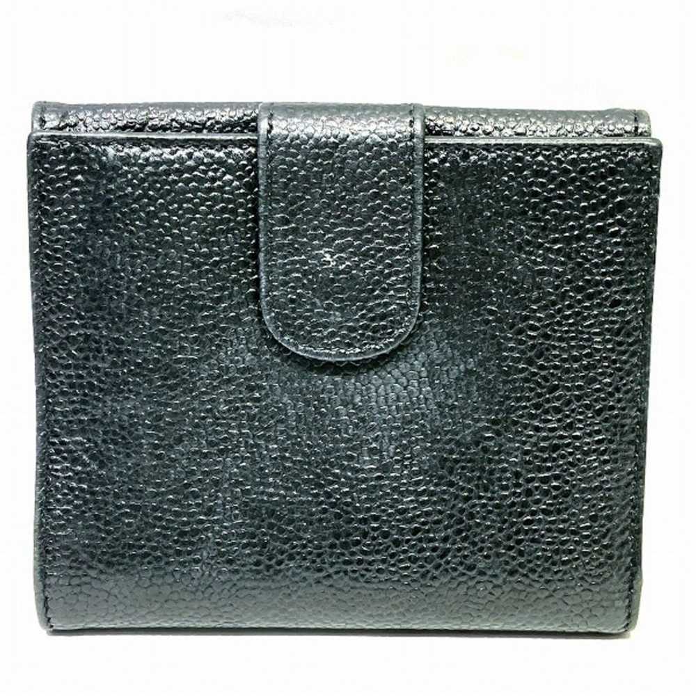 Chanel CHANEL Cocomark caviar skin bifold wallet … - image 9