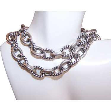 Carolyn Pollack Sterling Silver 18" Cable Link Ch… - image 1