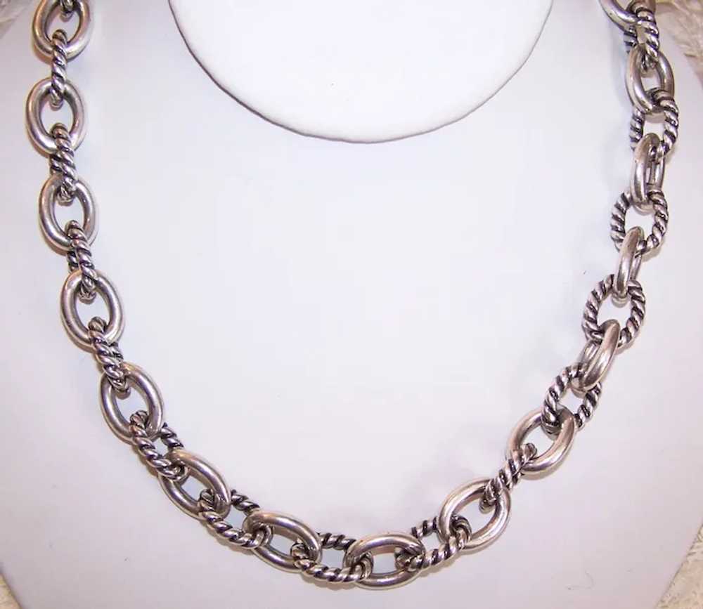 Carolyn Pollack Sterling Silver 18" Cable Link Ch… - image 2
