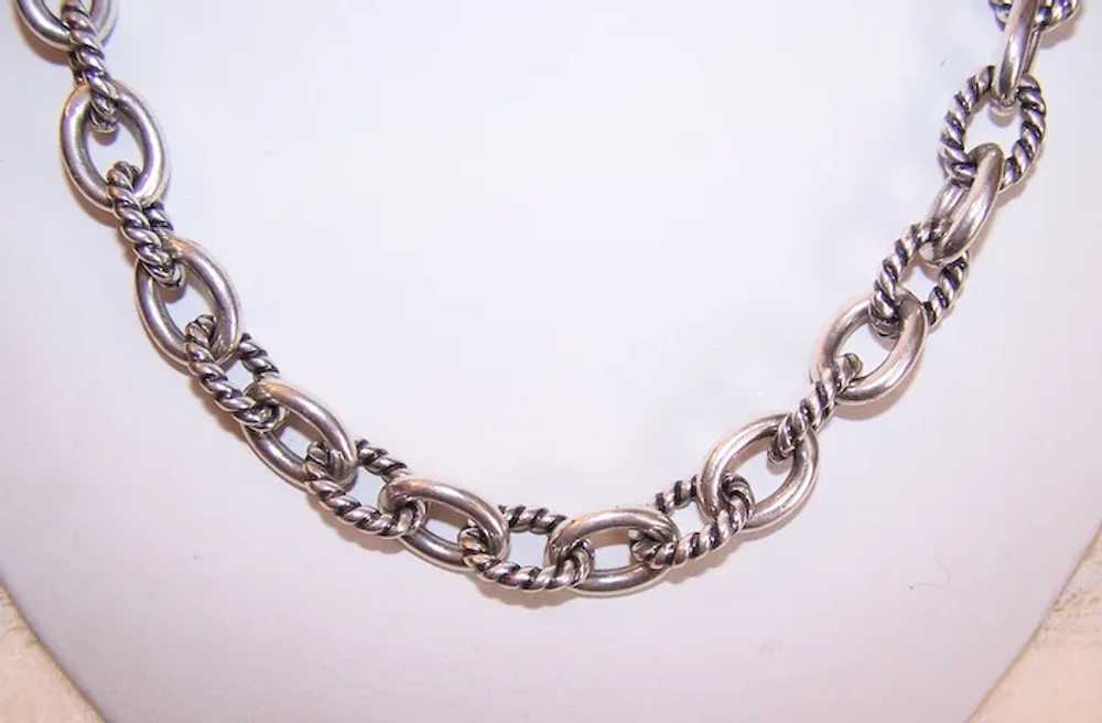 Carolyn Pollack Sterling Silver 18" Cable Link Ch… - image 3