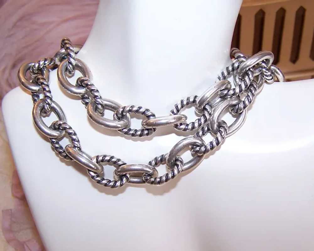 Carolyn Pollack Sterling Silver 18" Cable Link Ch… - image 4