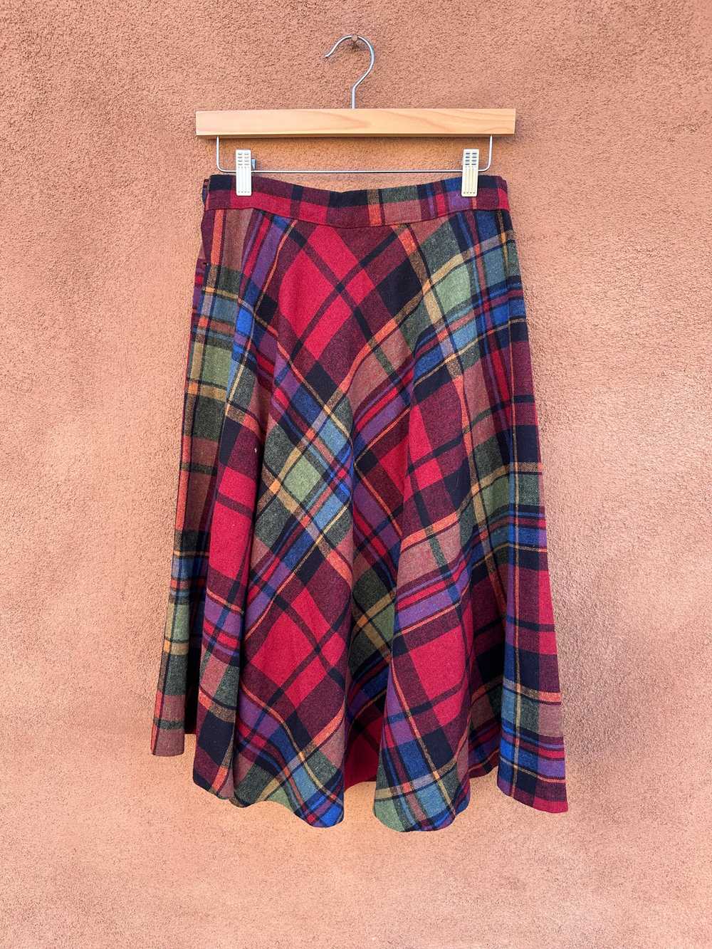 Stonybrook Wool Plaid Skirt - image 3