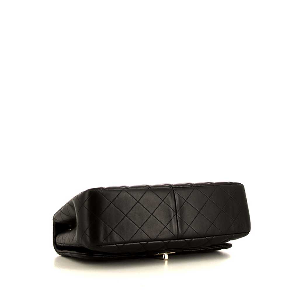 Chanel Timeless Jumbo shoulder bag in black quilt… - image 6