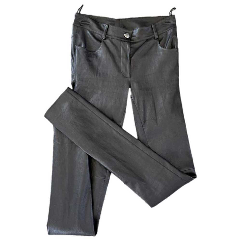 Chanel Leather slim pants - image 1