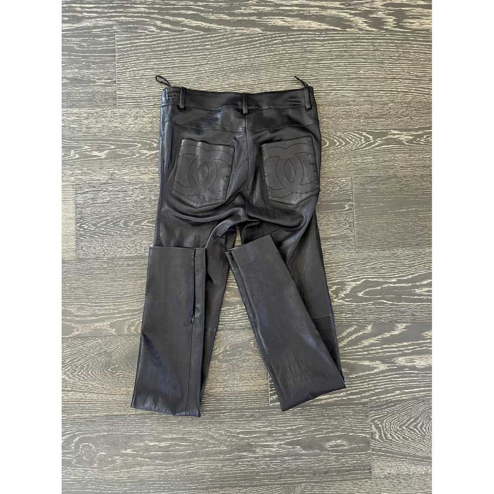 Chanel Leather slim pants - image 5