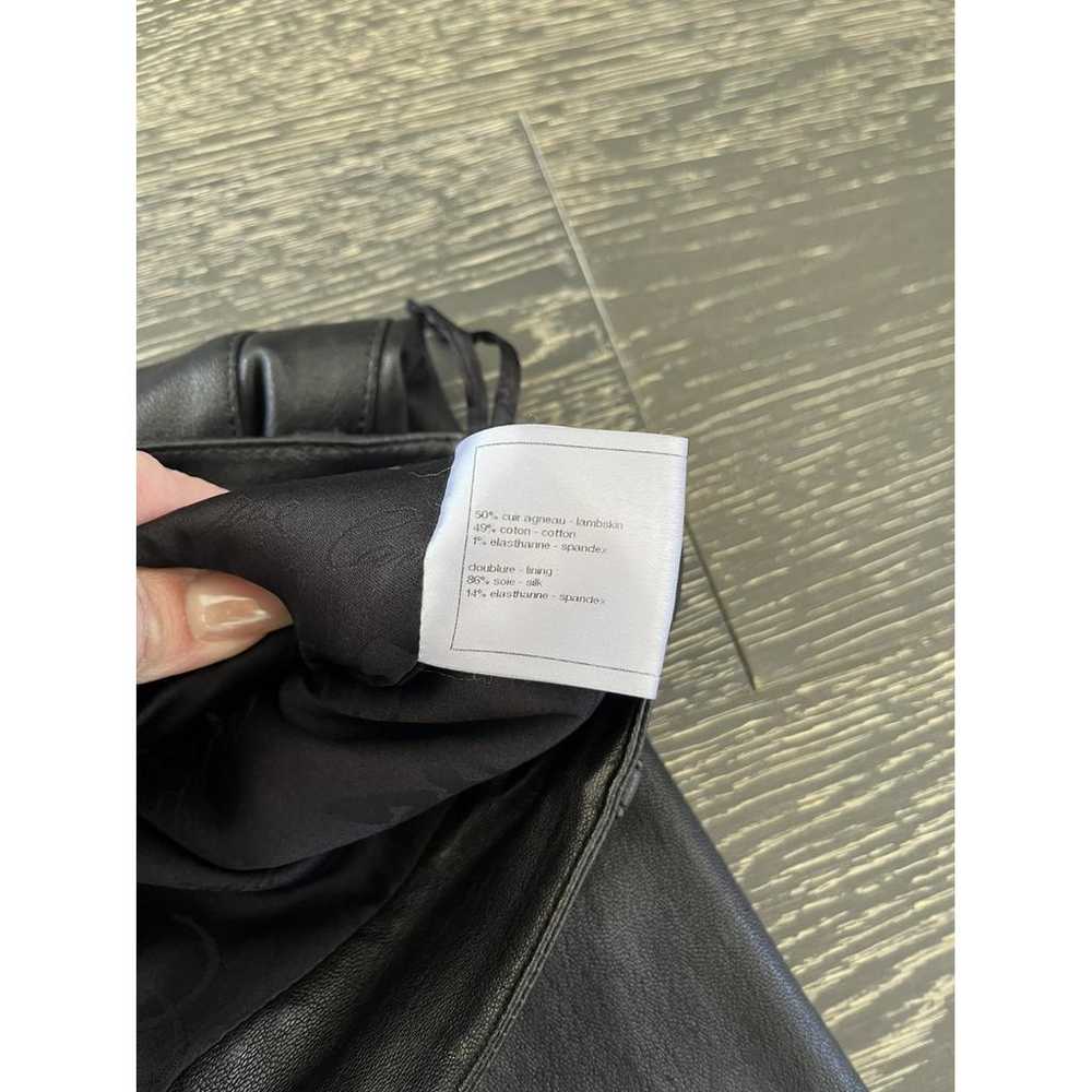 Chanel Leather slim pants - image 9
