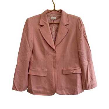 ESCADA ピンク ダブルブレストジャケット 36 escada vintage pink blazer pockets — UNCUT GEMS VINTAGE