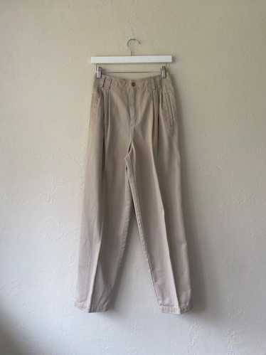 Liz Claiborne 90s neutral cotton pants (8) | Used,