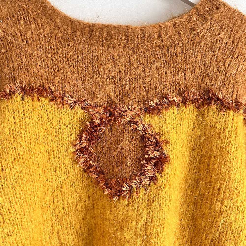 vintage fuzzy colorblocked sweater (One Size) |… - image 4