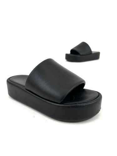 Balenciaga Rise Leather Platform Slides