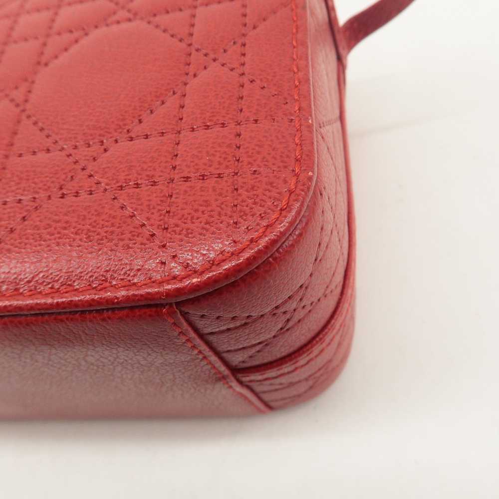 Christian Dior Leather Cannage Vanity Bag Hand Ba… - image 11