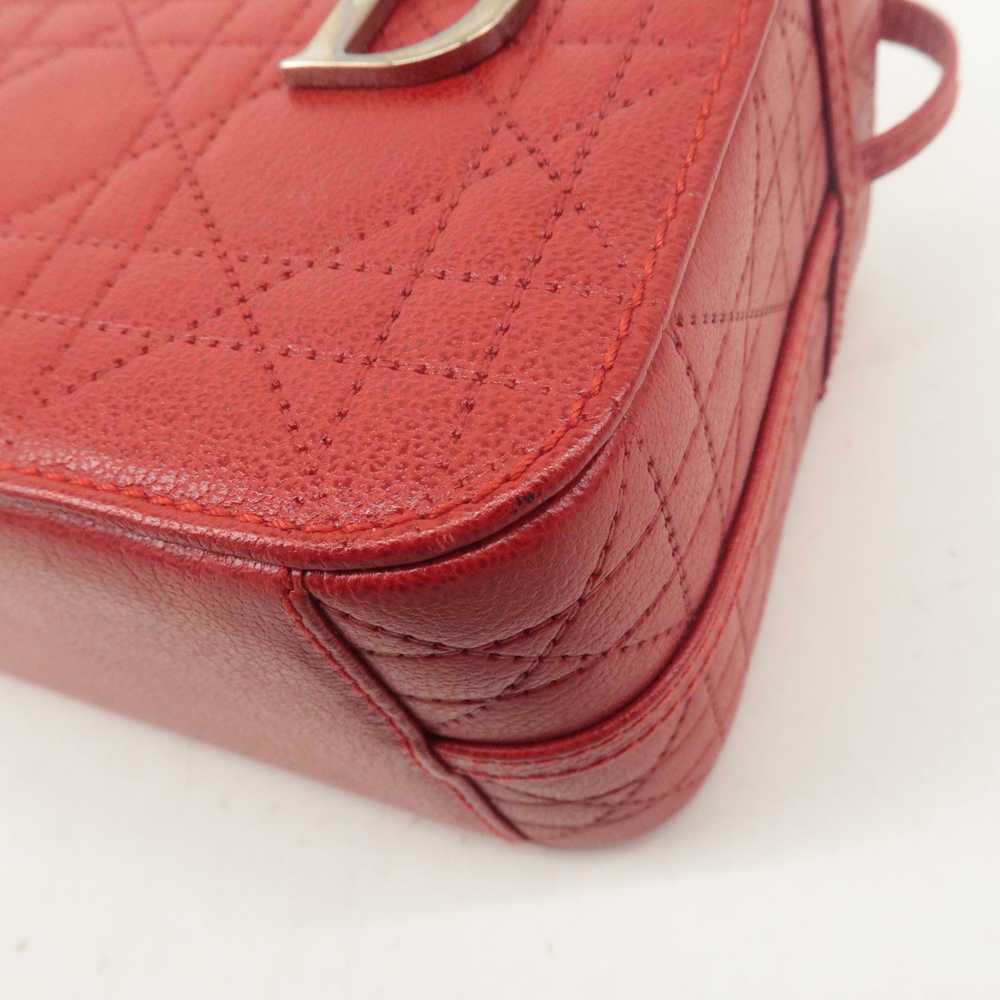 Christian Dior Leather Cannage Vanity Bag Hand Ba… - image 9