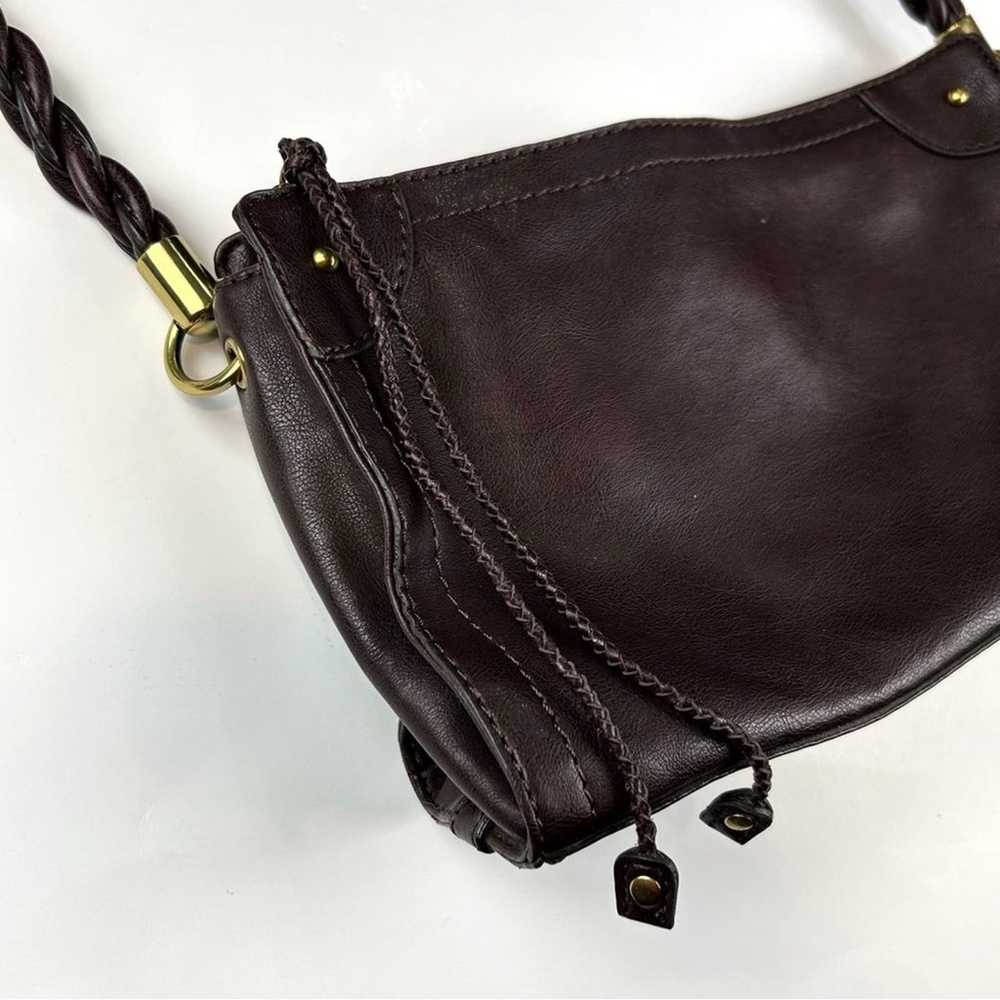 Vintage Relic Chocolate Brown Shoulder Bag - image 2
