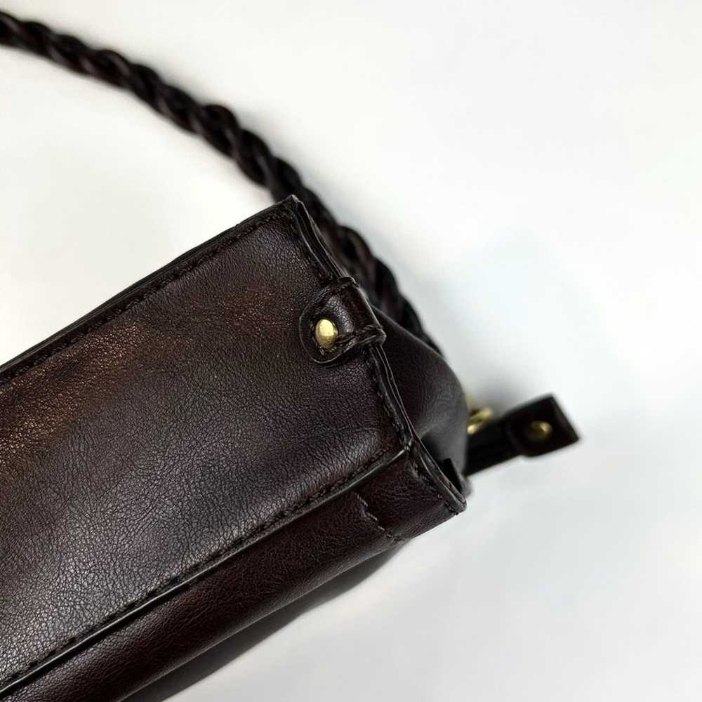 Vintage Relic Chocolate Brown Shoulder Bag - image 5