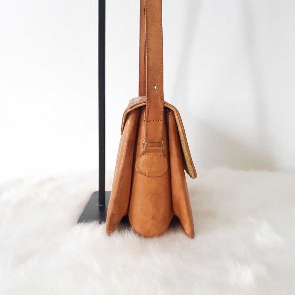 PYMSA | Vintage Hand Tooled Cowhide Leather Shoul… - image 6