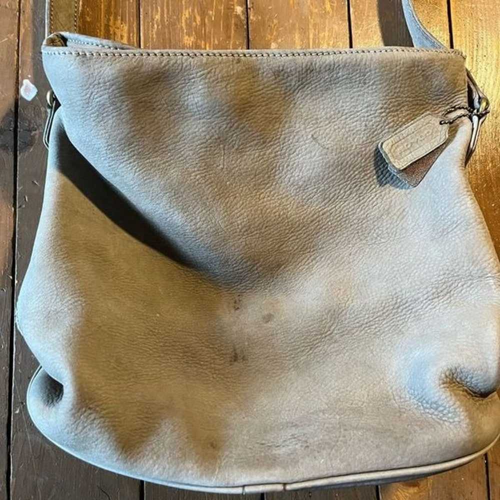 Coach Leather Nubuck Bucket Handbag - image 4