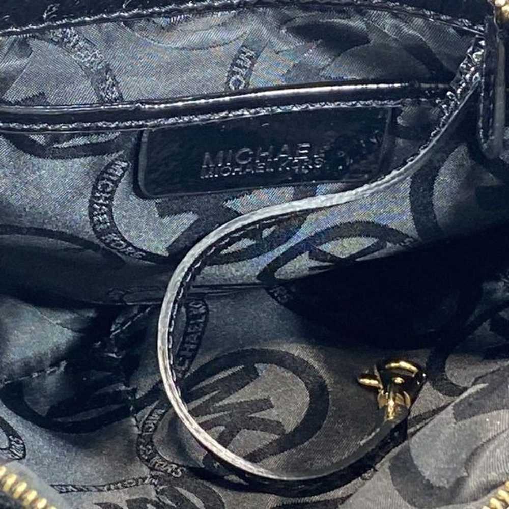 MICHAEL Michael Kors Black Shiny Hobo Bag Shoulde… - image 11