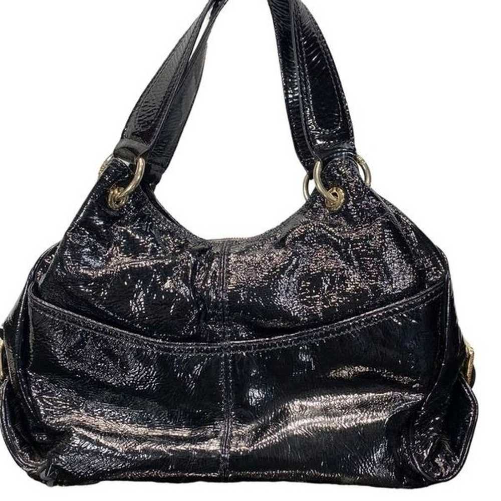 MICHAEL Michael Kors Black Shiny Hobo Bag Shoulde… - image 2