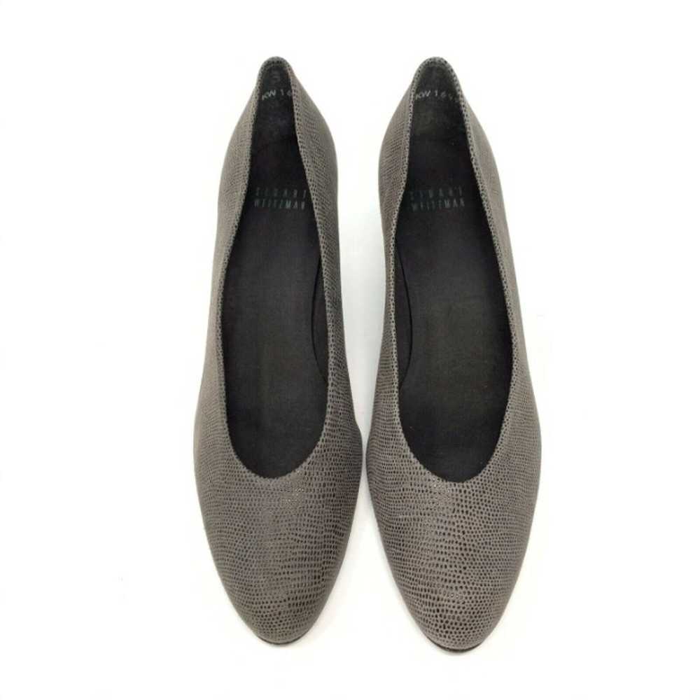 Stuart Weitzman 8 Low Eel Leather Pumps - image 3