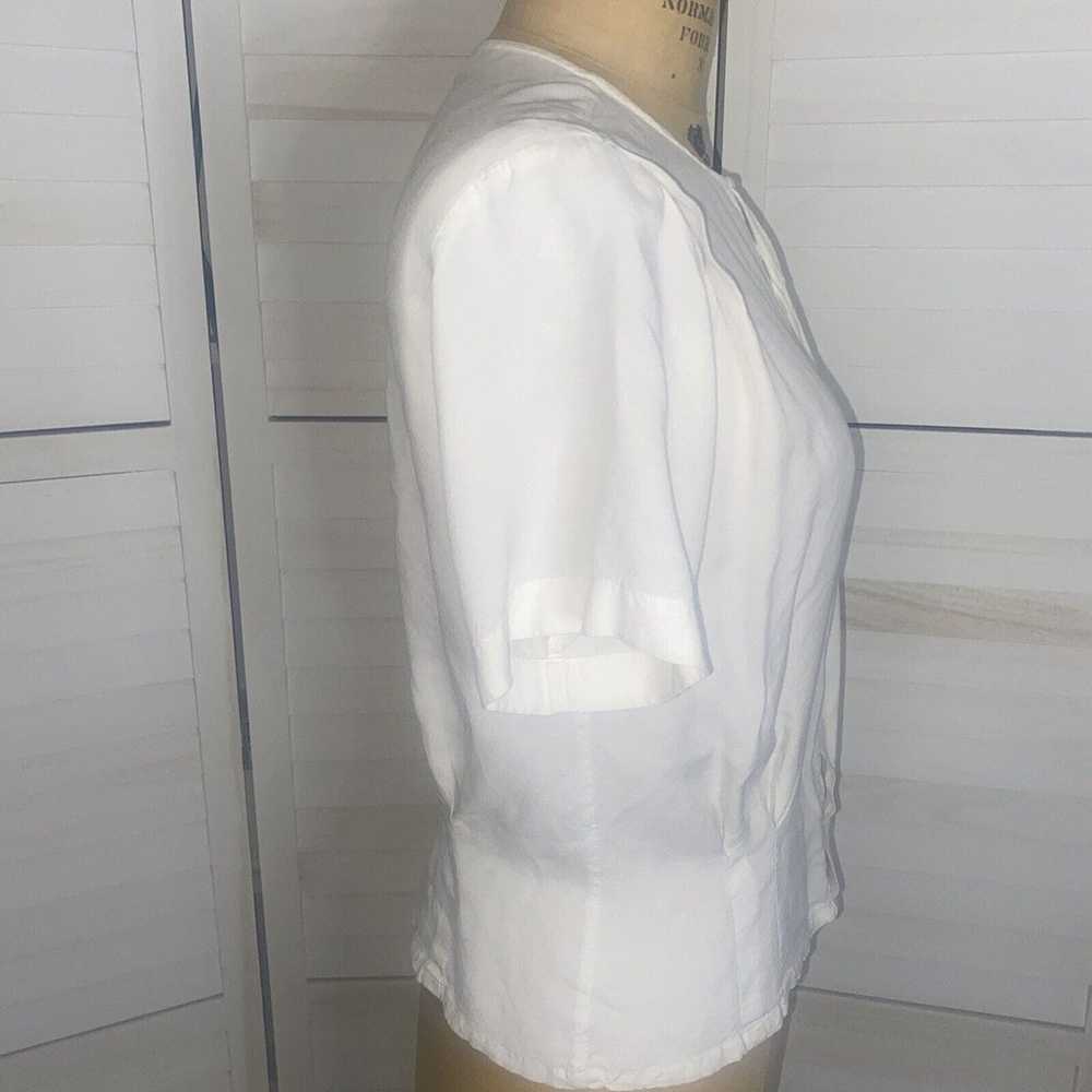 VINTAGE Ann Taylor Studio Button Up Blouse Shirt … - image 4