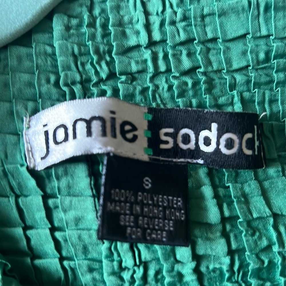 Jamie Sadock Emerald Green and Black TOP - SMALL - image 3