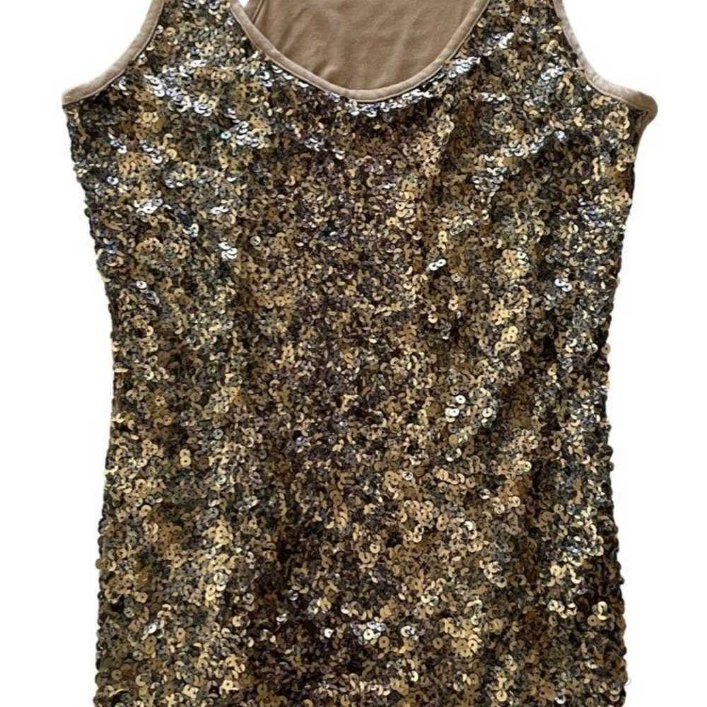 Vintage Joseph Ribkoff Sequin Racerback Tank Top - image 4