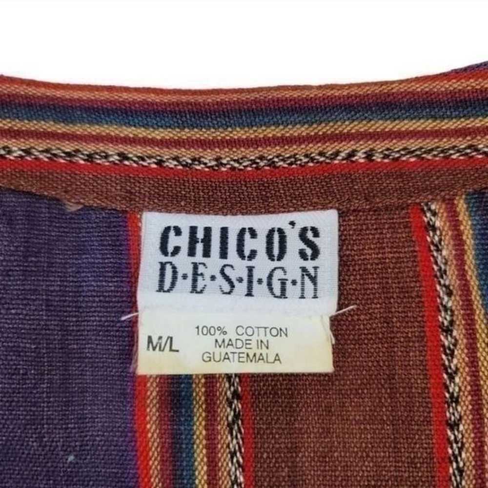 Vintage Chico's Design Southwestern Serape Stripe… - image 8
