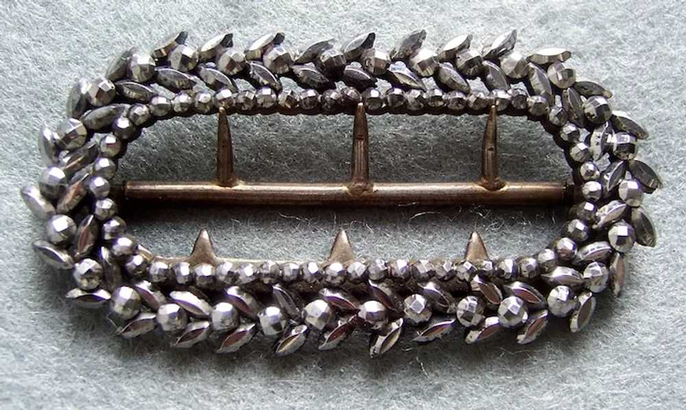 Victorian cut steel belt or sash buckle or belt o… - image 10