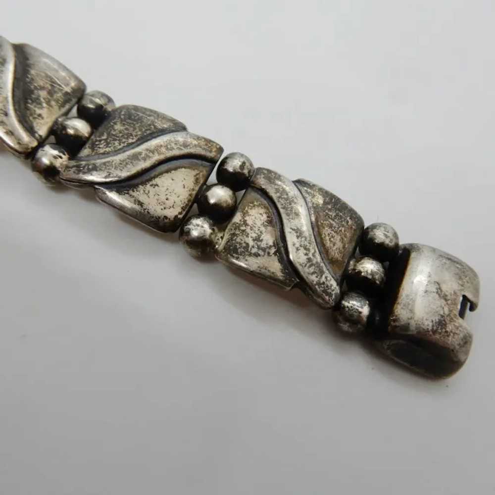 Mexican Sterling Bracelet  early Hector Aguilar - image 3