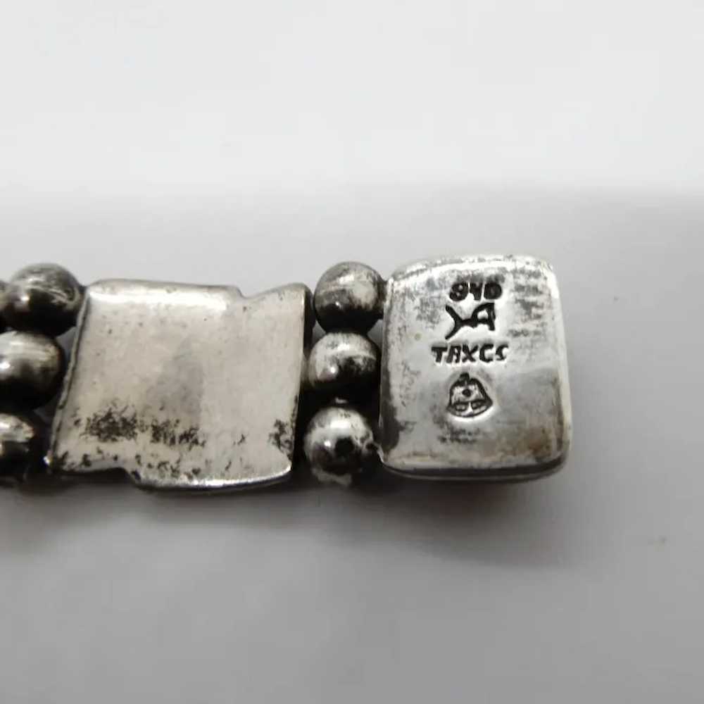 Mexican Sterling Bracelet  early Hector Aguilar - image 6
