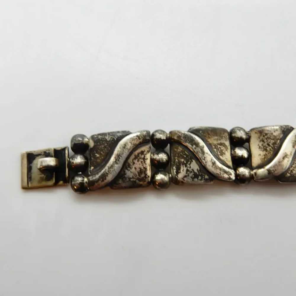 Mexican Sterling Bracelet  early Hector Aguilar - image 7