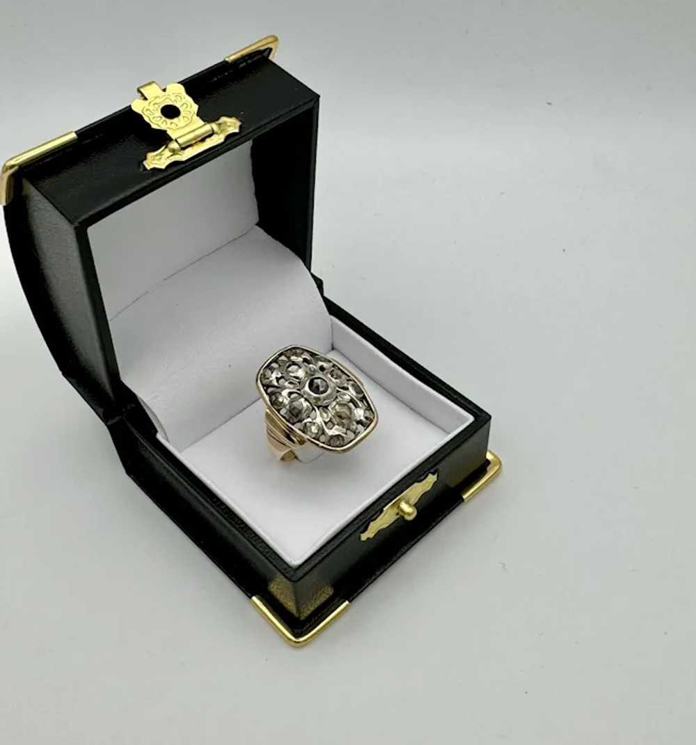 French Antique Georgian 14K Yellow Gold Silver To… - image 3
