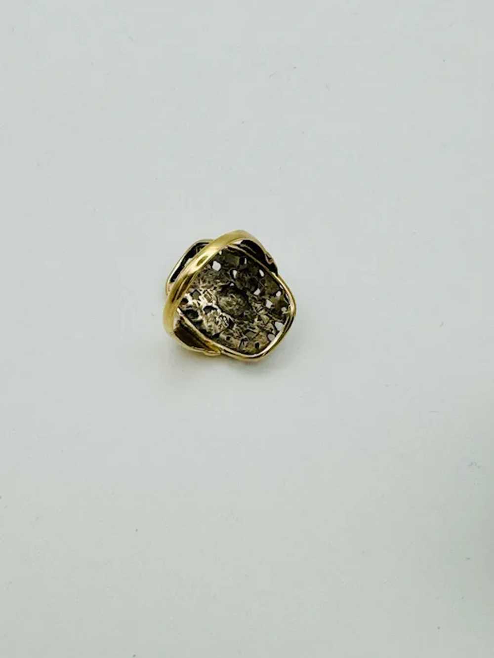 French Antique Georgian 14K Yellow Gold Silver To… - image 6