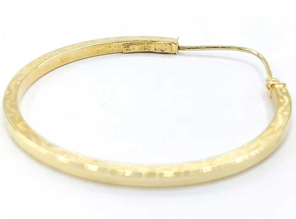 Classic Hoop Earrings In Yellow Gold - image 5