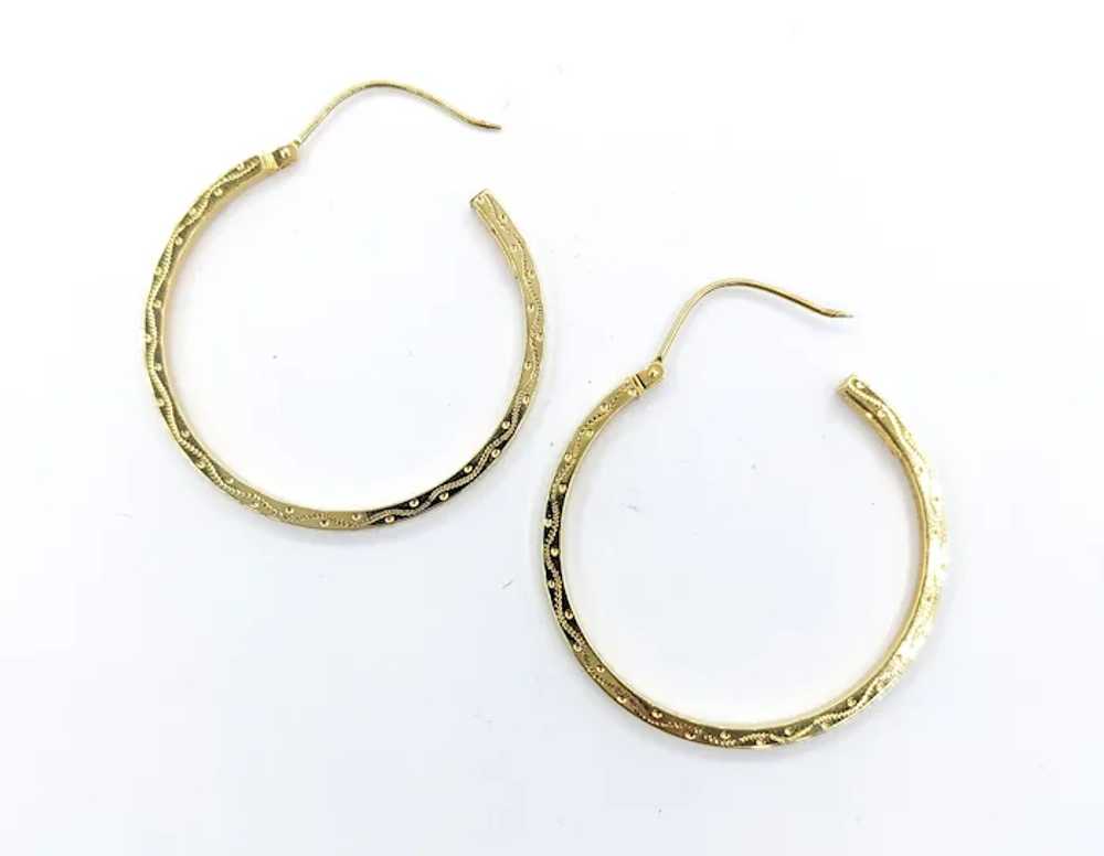 Classic Hoop Earrings In Yellow Gold - image 6