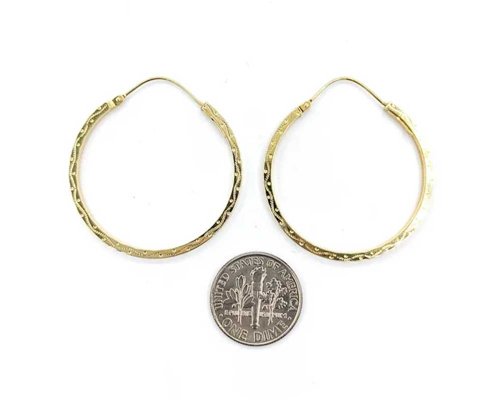 Classic Hoop Earrings In Yellow Gold - image 7