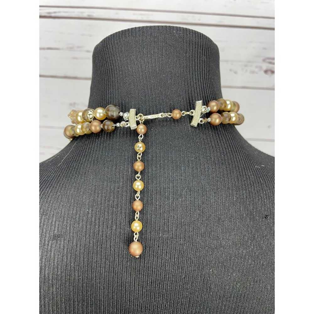 Vintage Made in Japan 70's Double-Strand Beaded N… - image 2