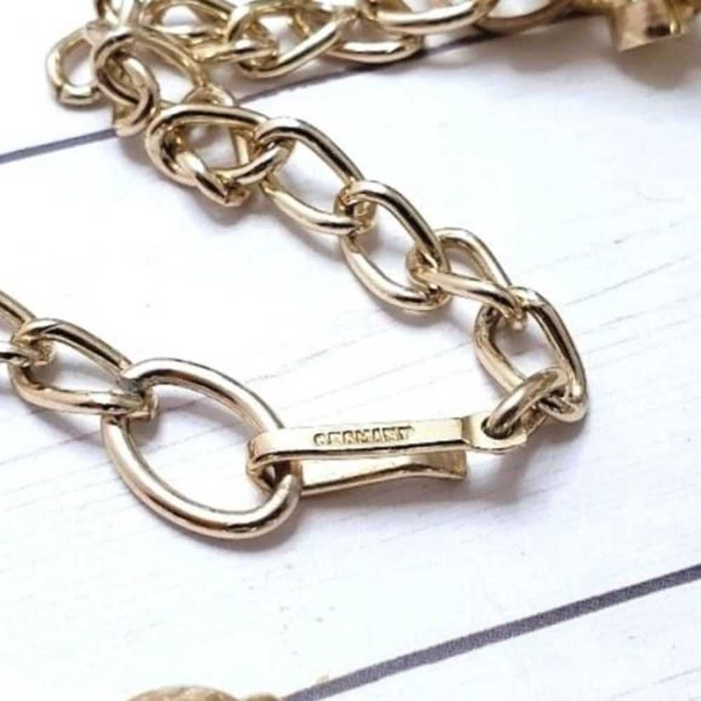Vintage Rare Gold Chain Chunky Link Necklace Retr… - image 4