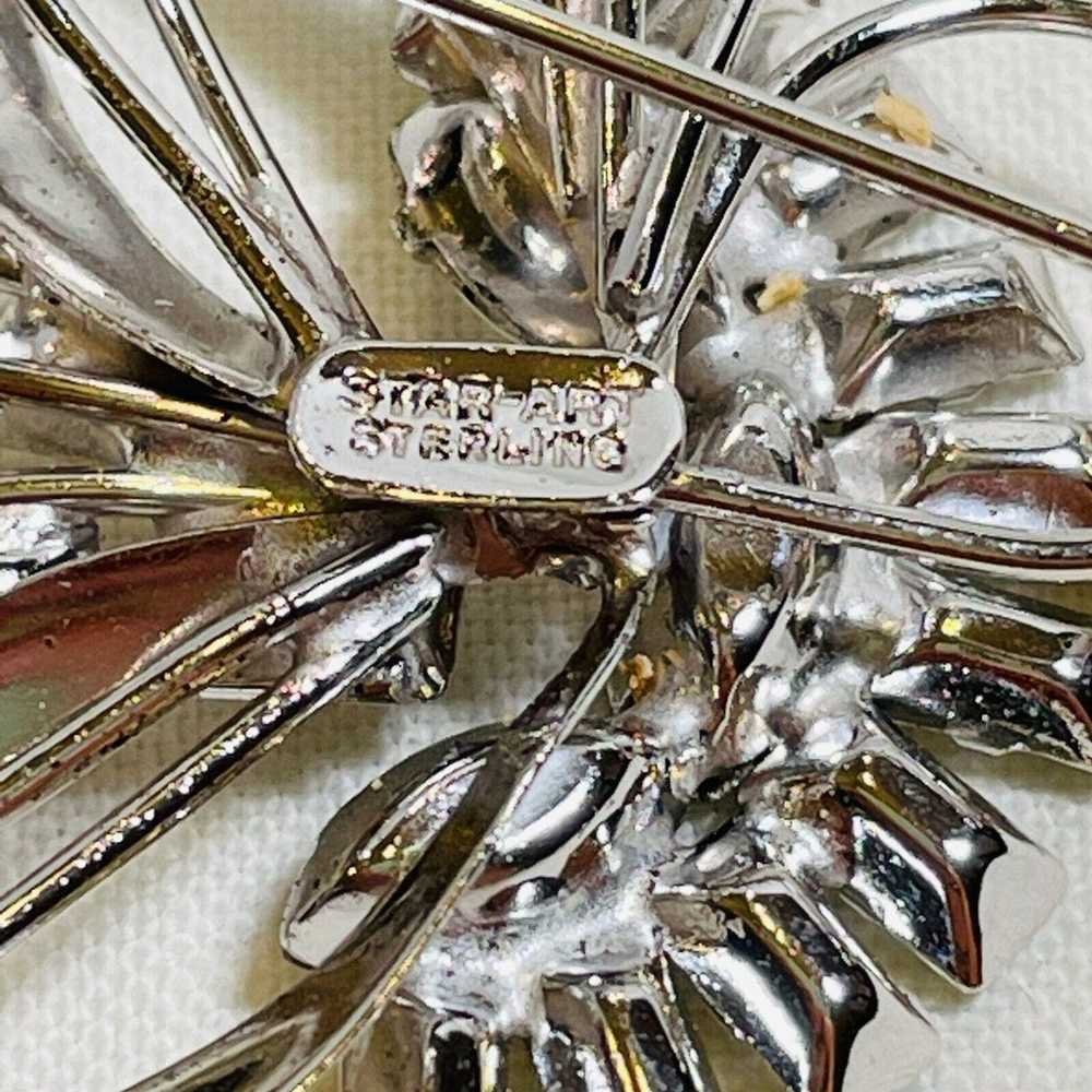VTG Signed Star Art Sterling Silver Pin Pendant P… - image 9