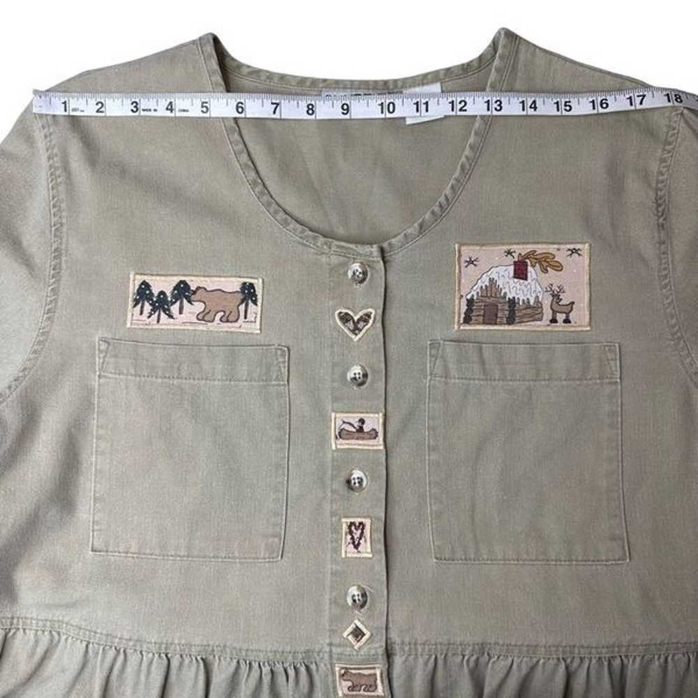SUNBELT Vintage Khaki Cotton Dress Size XL - image 9