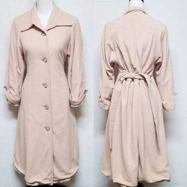 Vintage 70s Kashmiracle Peach Belted Trench Coat