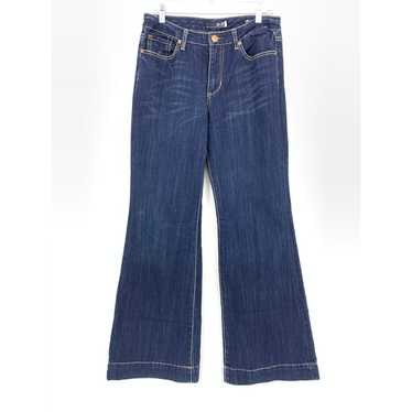Seven7 Y2K Jeans Women's Size 8 Flare Leg Dark Wa… - image 1
