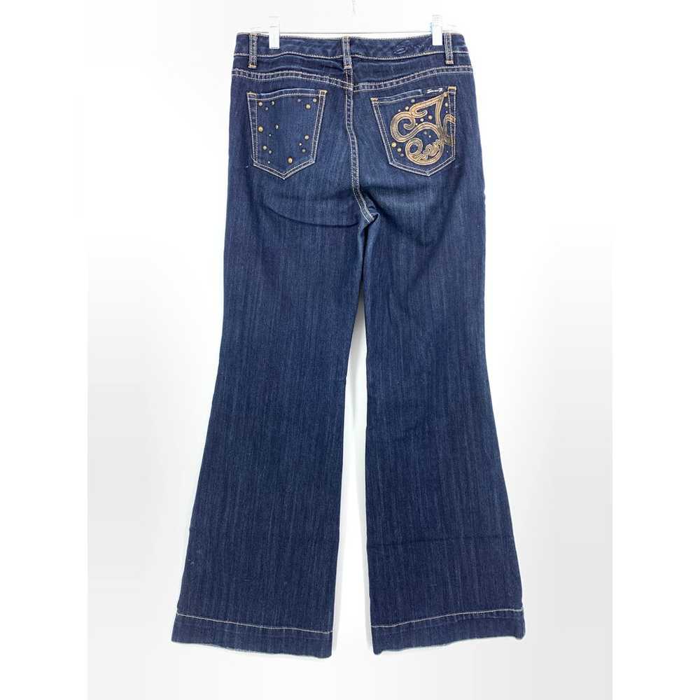 Seven7 Y2K Jeans Women's Size 8 Flare Leg Dark Wa… - image 2