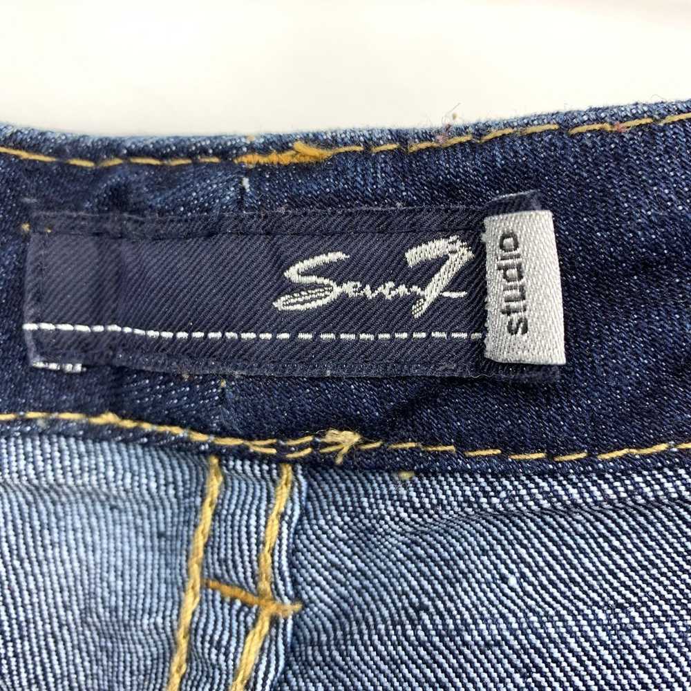 Seven7 Y2K Jeans Women's Size 8 Flare Leg Dark Wa… - image 7