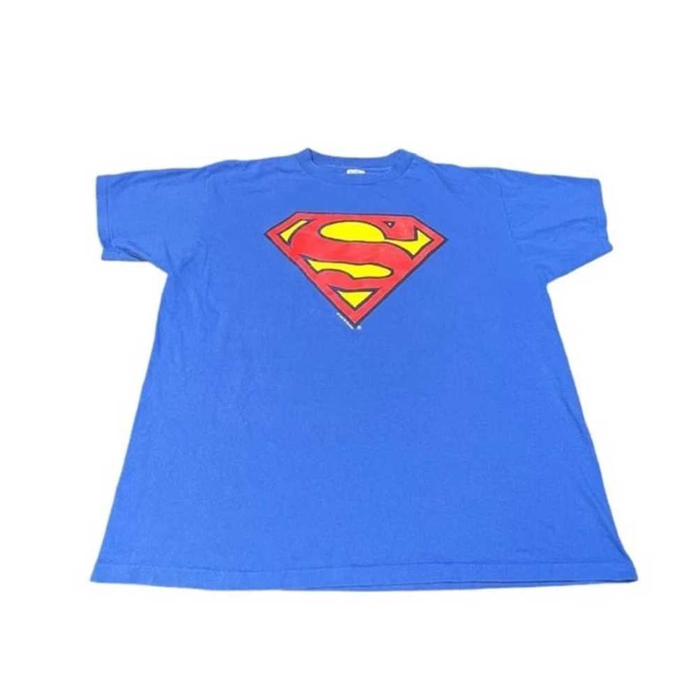 Vintage 90's Superman Single Stitch T Shirt Stamp… - image 1