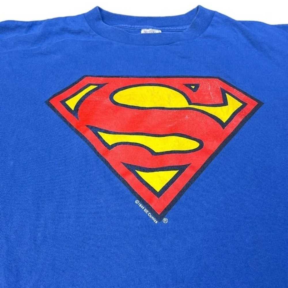 Vintage 90's Superman Single Stitch T Shirt Stamp… - image 2