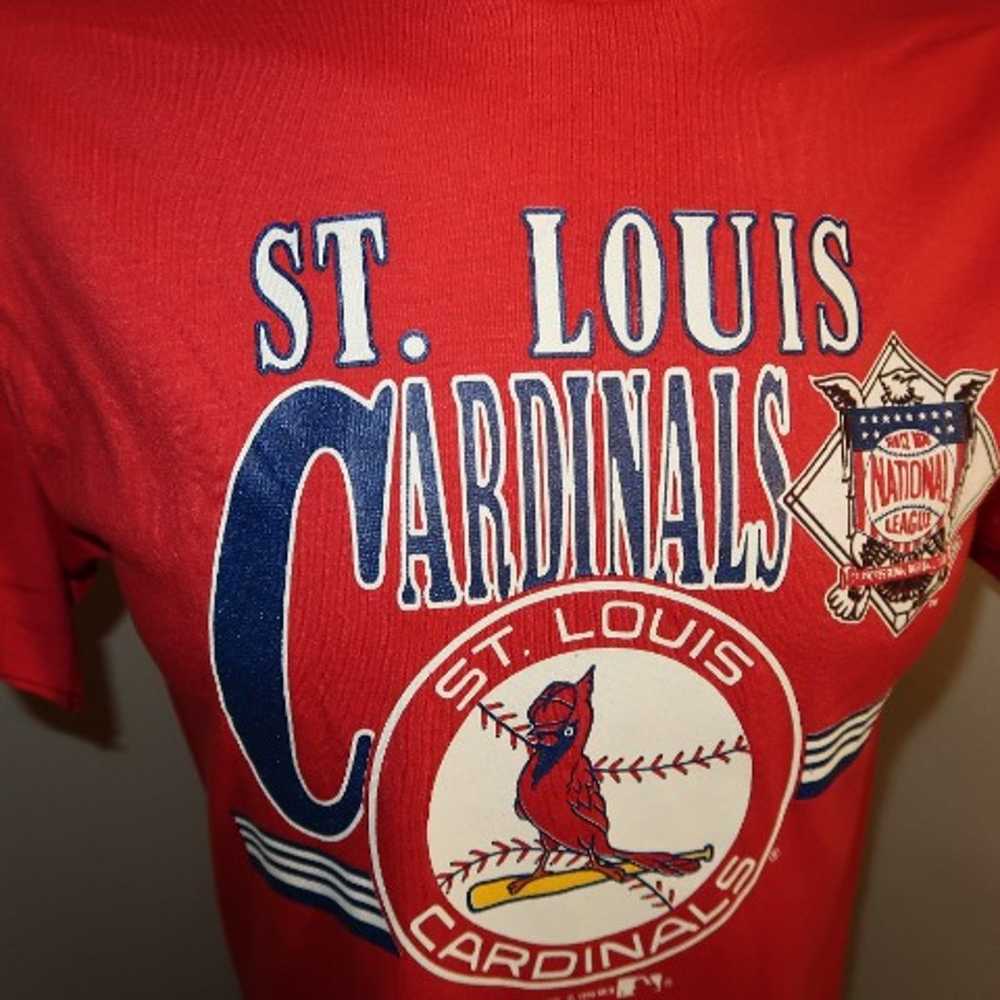 Vintage 1990 St Louis Cardinals Single Stitch T-S… - image 2