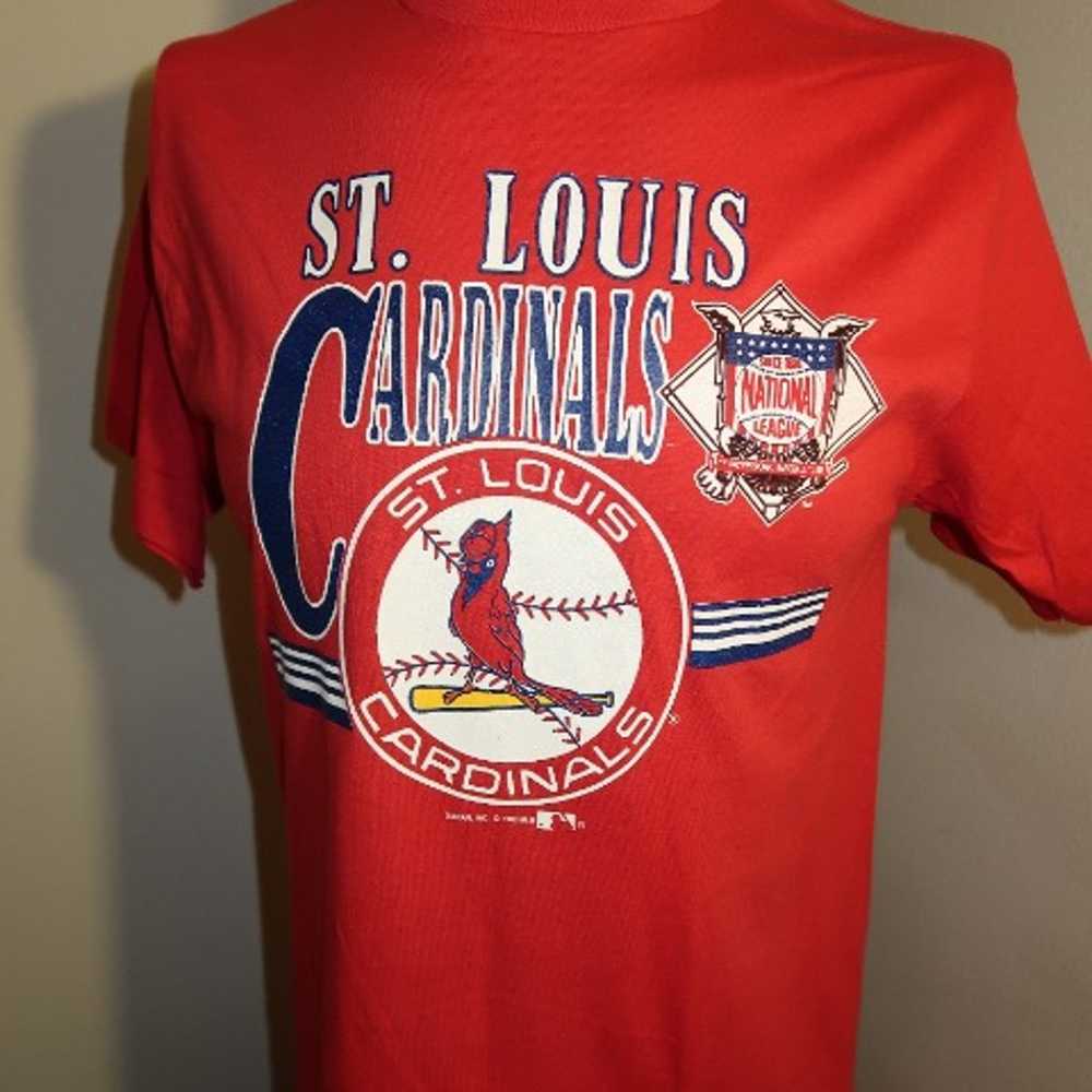 Vintage 1990 St Louis Cardinals Single Stitch T-S… - image 4