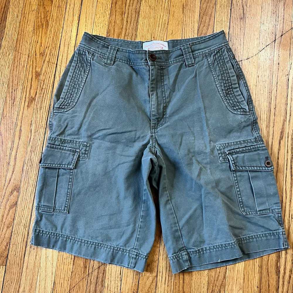 Vintage C.C Filson Shorts Mens 30 Cargo Canvas Gr… - image 1