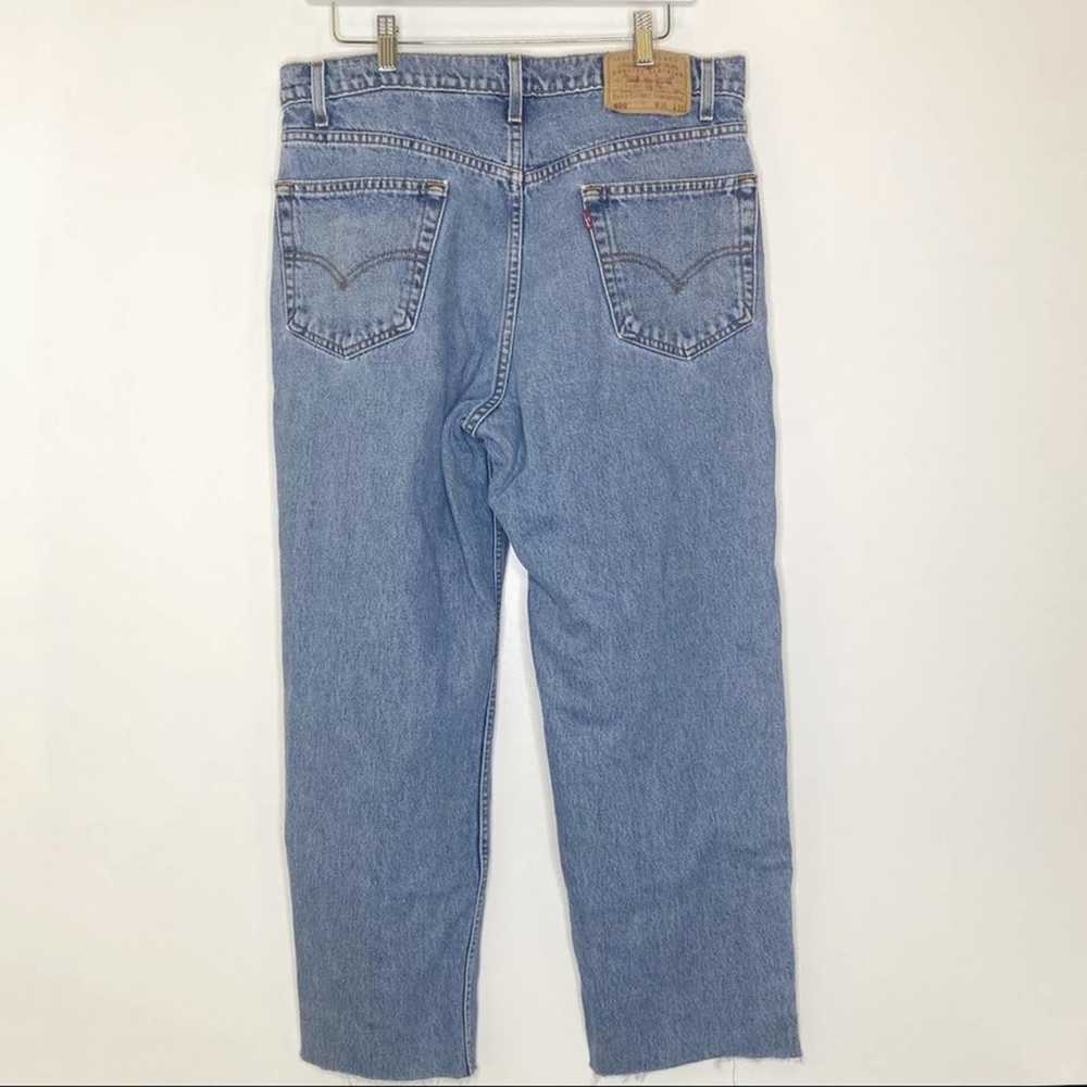 Vintage Levi’s 550 High Rise Raw Edge Ankle Jeans… - image 7